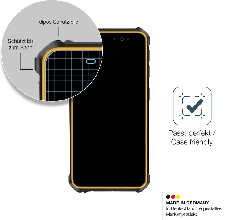 Produktbild Dipos Anti-Shock Displayschutz Matt 9H (1 Stück, Ulefone Armor X12 Pro)