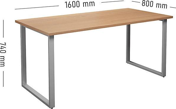 Image du produit kaiserkraft Table polyvalente DUO-O (160 x 80 x 74 cm)