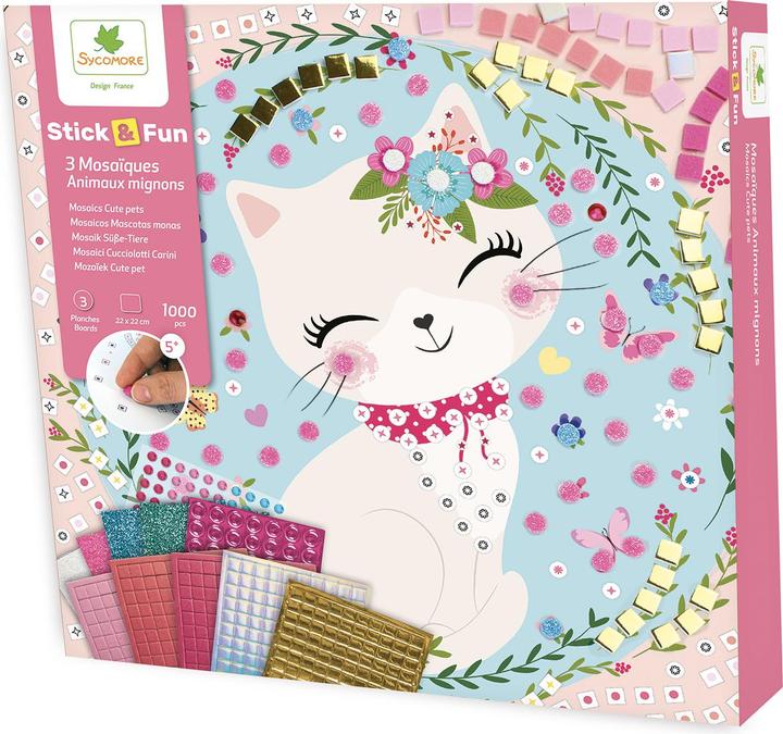 Actual product image Sycomore Mosaic cute animals