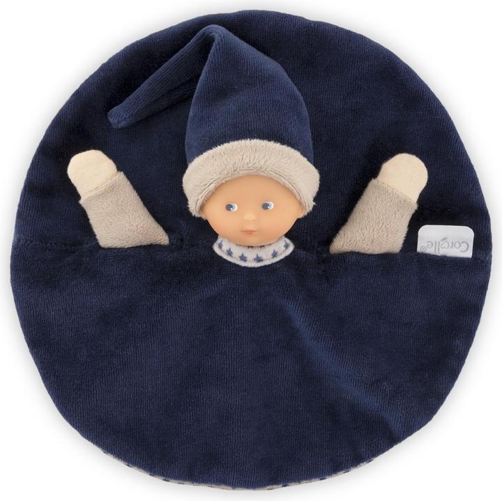 Productafbeelding Corolle Tidoudou – Marineblaues Kuscheltuch, 17 cm