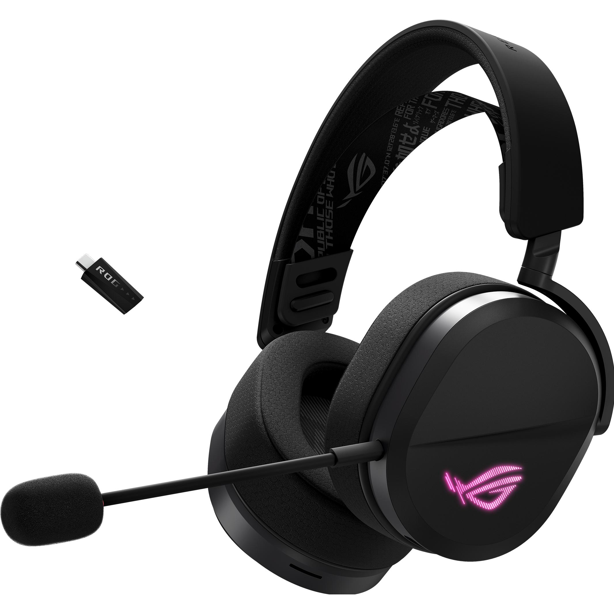 ASUS ROG Pelta (Kabelgebunden, Kabellos), Gaming Headset, Schwarz