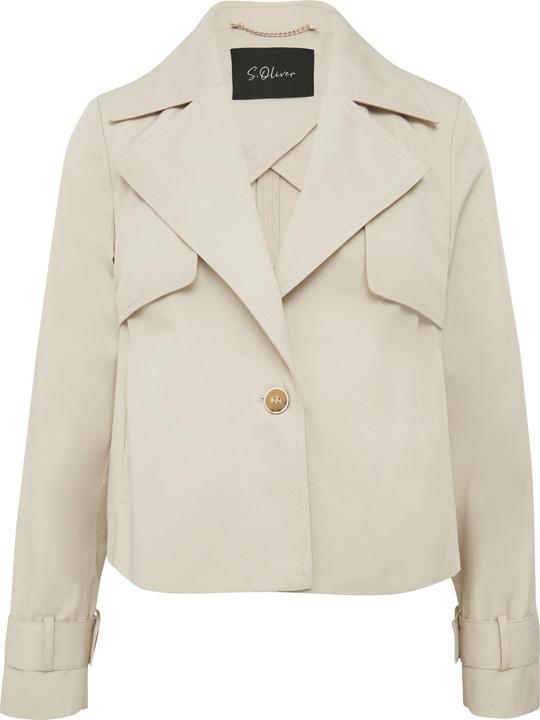 Actual product image S.Oliver Outdoor-Jacke Verkürzte Relaxed-Fit-Jacke im Trench-Stil (48)