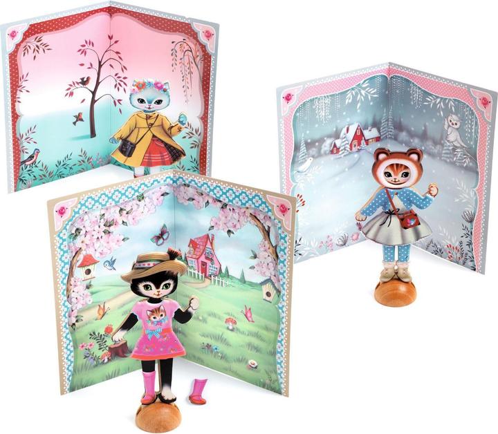 Produktbild Djeco Stickercollage Kleiner Kleiderschrank