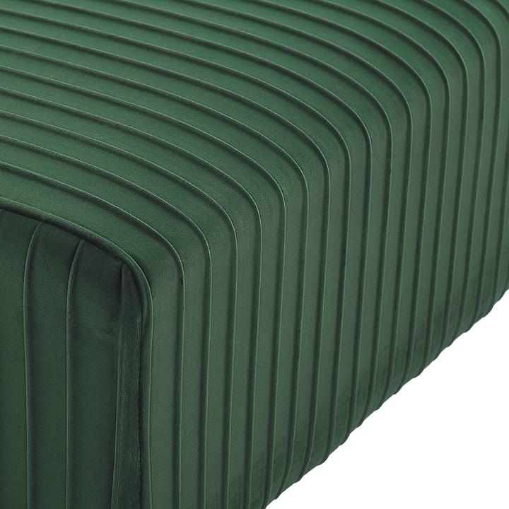 Image du produit Beliani Banc de lit tissu velours vert foncé PATERSON (118 cm)