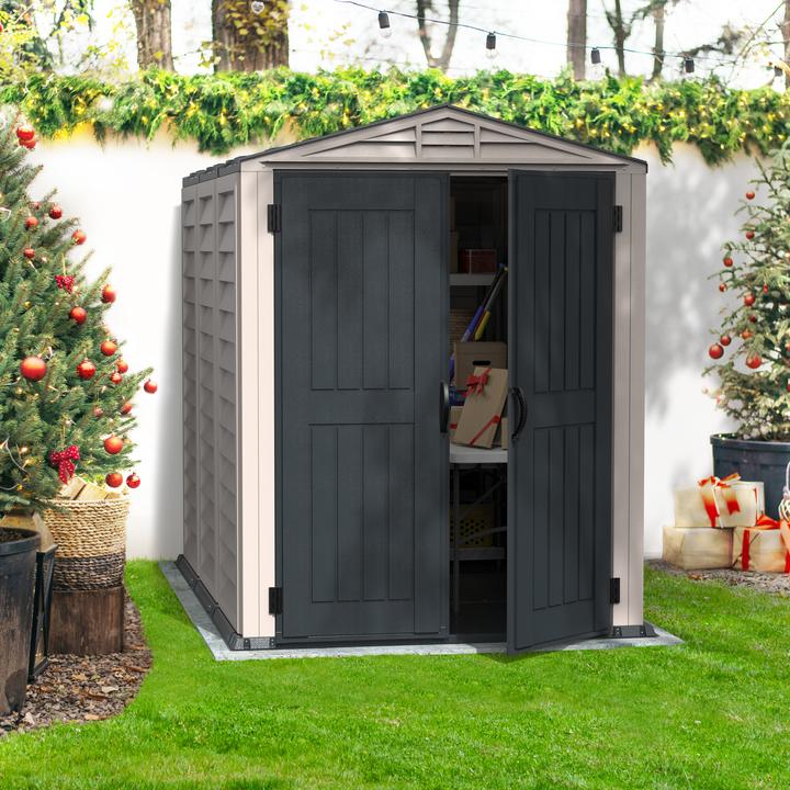 Produktbild Duramax Kunststoff Gerätehaus 250x161 Gartenhaus