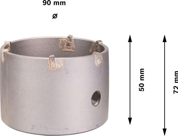 Produktbild Bosch Professional Zubehör PRO SDS plus-5 Core Cutter, 90 x 50 x 72 mm (90 Millimeter)