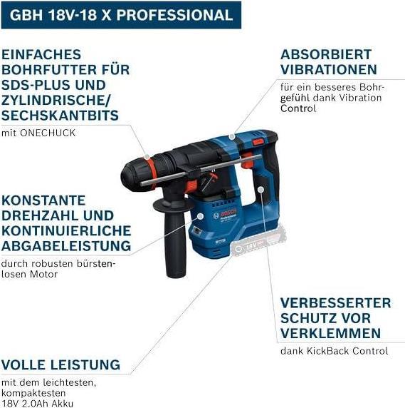 Productafbeelding Bosch Professional GBH 18V-18 X