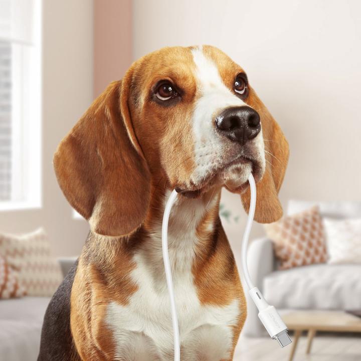 Produktbild Acefast cable USB Type C - USB Type C 1.2m, 60W (20V / 3A) white (C2-03 white) (1.20 m, USB 2.0, 60 W)