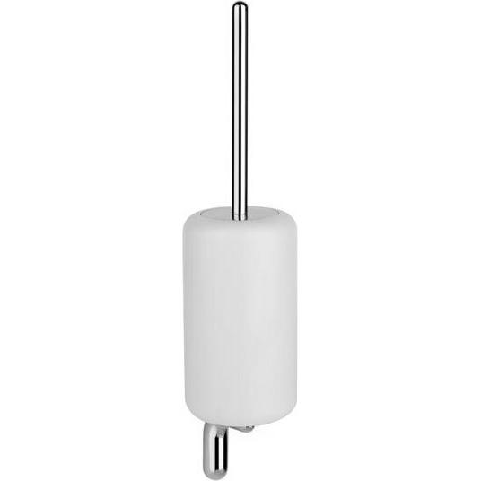 Gessi, Toilettenbürste, Goccia Toilettenbürstengarnitur zur Wandmontage, Behälter in GRES weiss, 38019