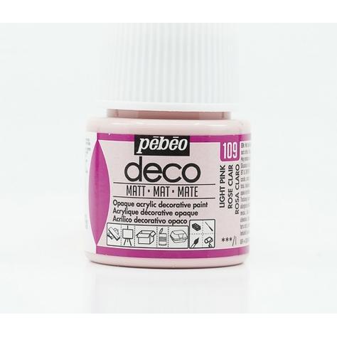 Thumbnail - Pebeo, Künstlerfarbe + Bastelfarbe, Deco Matte Acrylfarben (hellrosa, 45 ml)