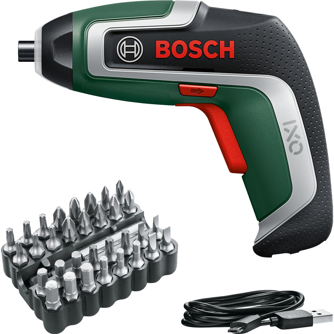 Bosch Home & Garden, Trapano + Avvitatore a batteria, IXO 7 Bit-Set