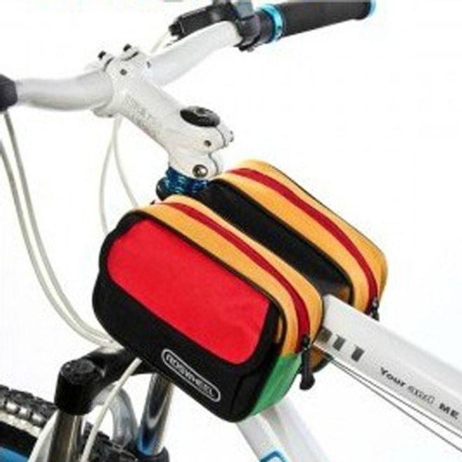 Actual product image Roswheel Universal bicycle bag for the bicycle frame (1.50 l, Frame bag)