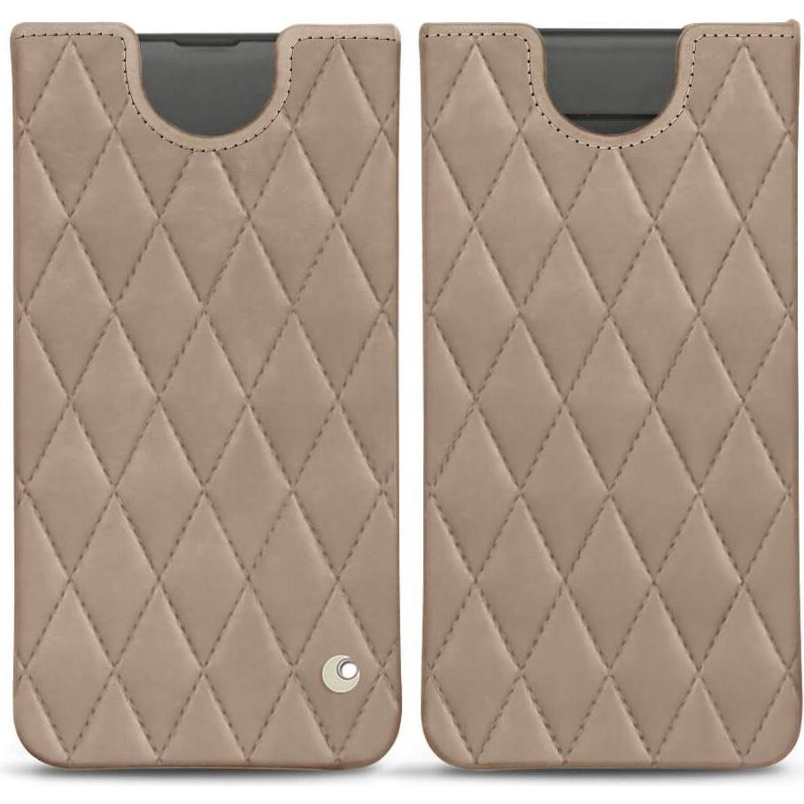 Noreve Lederschutzhülle (Samsung Galaxy S10), Smartphone Hülle, Beige