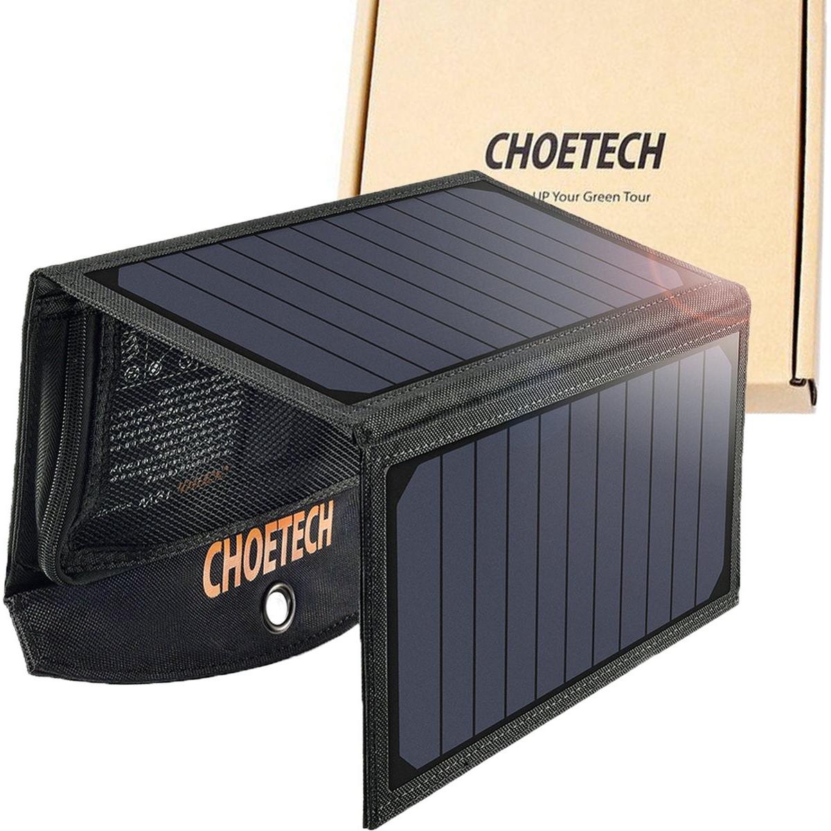 Choetech, Panneau solaire, Chargeur solaire USB (19 W, 0.48 kg)