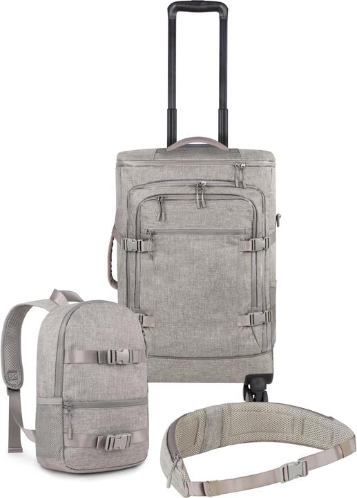 Produktbild Normani Reisetrolley mit kleinem 5L Rucksack und Hüftgurt - 9886 (44 l)