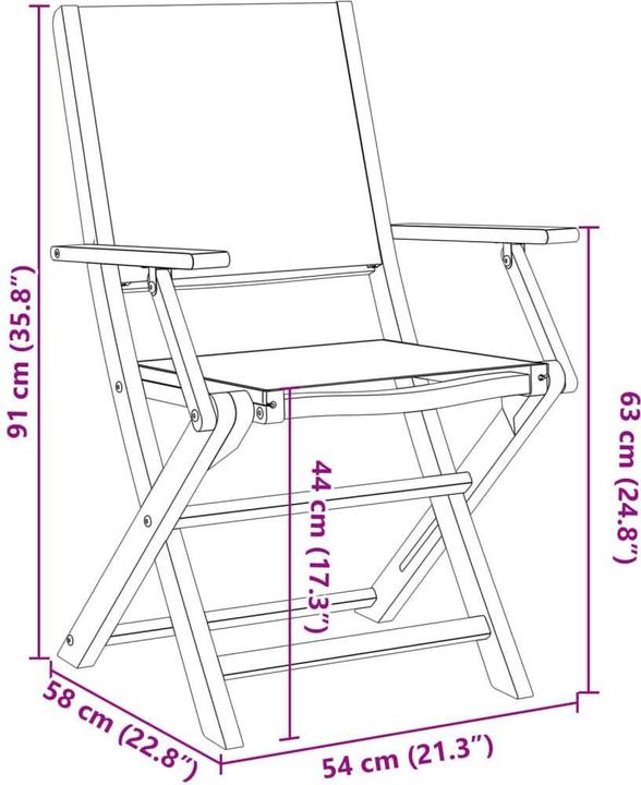 Produktbild vidaXL Gartenstuhl