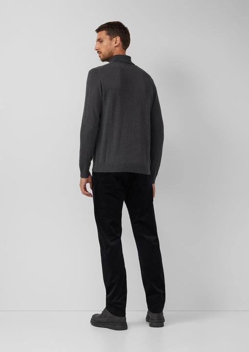 Produktbild s.Oliver Strickpullover Rollkragenpullover aus reiner Baumwolle (XL)