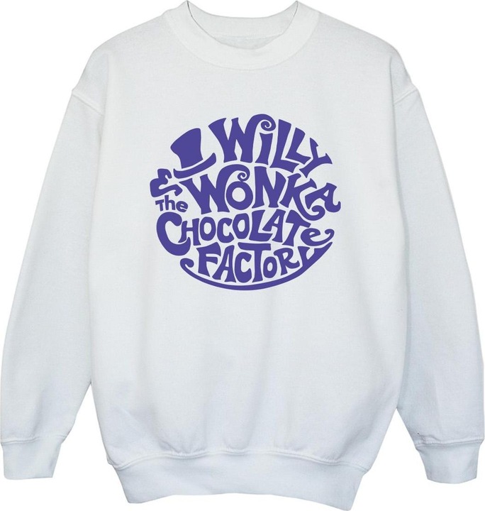 Immagine prodotto Willy Wonka & the Chocolate Factory Typed Logo Felpa Ragazze (104)
