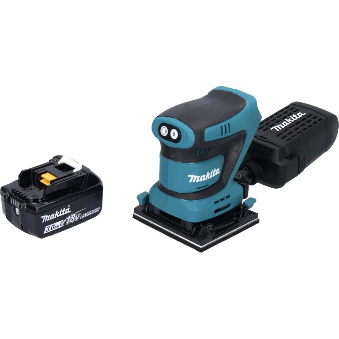 Thumbnail - Makita, Schleifmaschine + Poliermaschine, DBO 480 F1 Akku Schwingschleifer 18 V 112 x 102 mm + 1x Akku 3,0 Ah - ohne Lad...