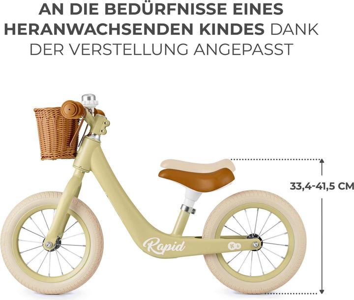 Produktbild KinderKraft Laufrad RAPID 2 SAVANNAH GREEN (11.81")
