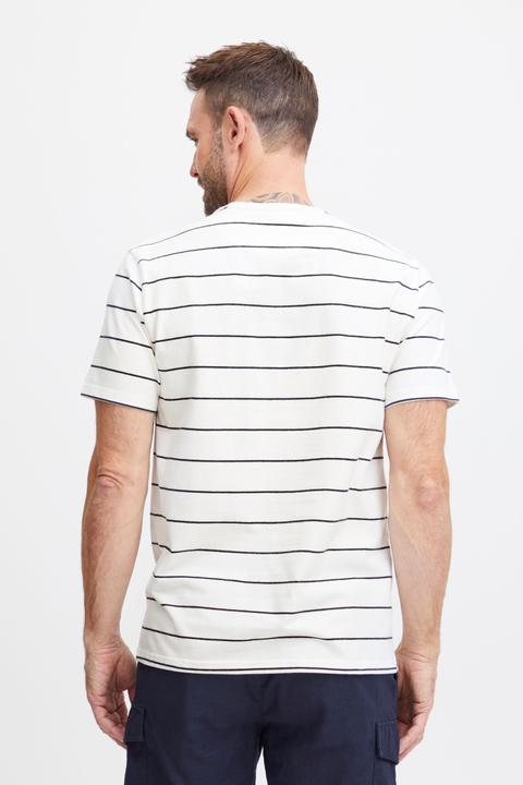 Actual product image FQ1924 FQTom SS stripe tee w logo print 21900644 (XXL)