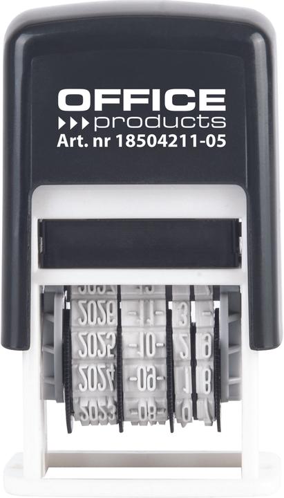 Produktbild Office Products Selbstfärbender datumstempel, mit tinte, iso, schwarz