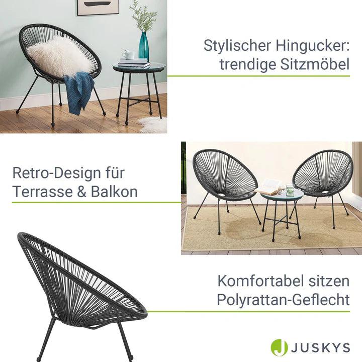 Actual product image Juskys Balcony furniture set Ostana (45 cm)