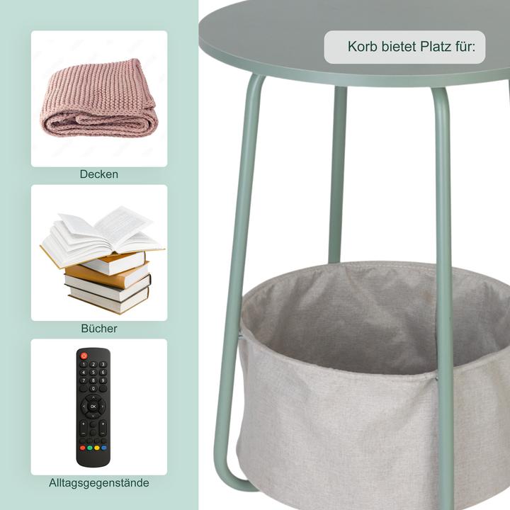 Image du produit Relaxdays Table d'appoint (40 x 40 x 50 cm)