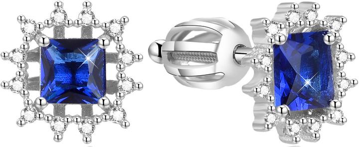 Actual product image Beneto Glittery silver earrings AGUP1518S (L)