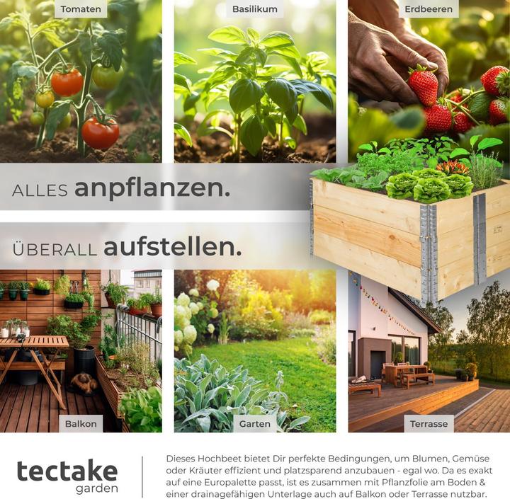Actual product image tectake raised bed