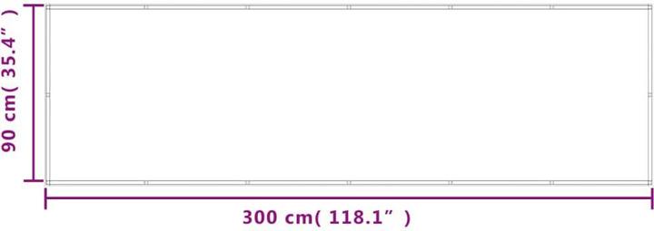 Image du produit vidaXL Balkonsichtschutz 100 % Polyester-Oxford (300 cm)