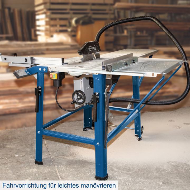 Actual product image Scheppach TS310 circular table saw with sliding carriage