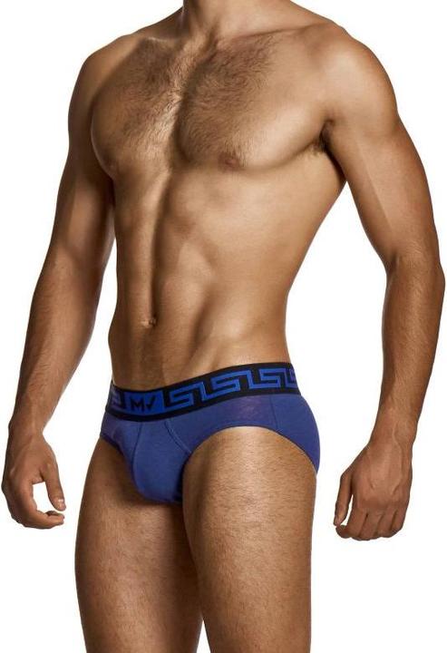 Produktbild Linen Classic Brief Blau/Schwarz (M, Einzelpack)