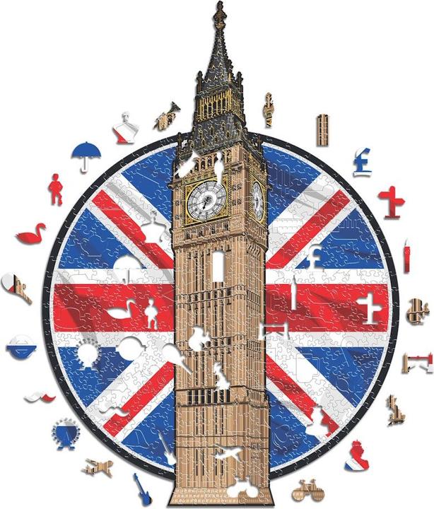 Actual product image Iconic Big Ben - Monument Wooden Puzzle Size L (500 pieces) (500 pieces)