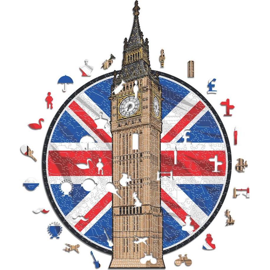 Iconic Big Ben - Monument Holz Puzzle Grösse L (500 Teile) (500 Teile)