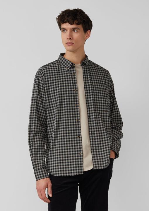 Immagine prodotto s.Oliver Hemd Regular Fit: Elastisches Button-Down-Hemd mit Karomuster (XL)