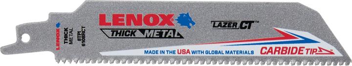 Actual product image Lenox Saber saw blade HM metal 152mm