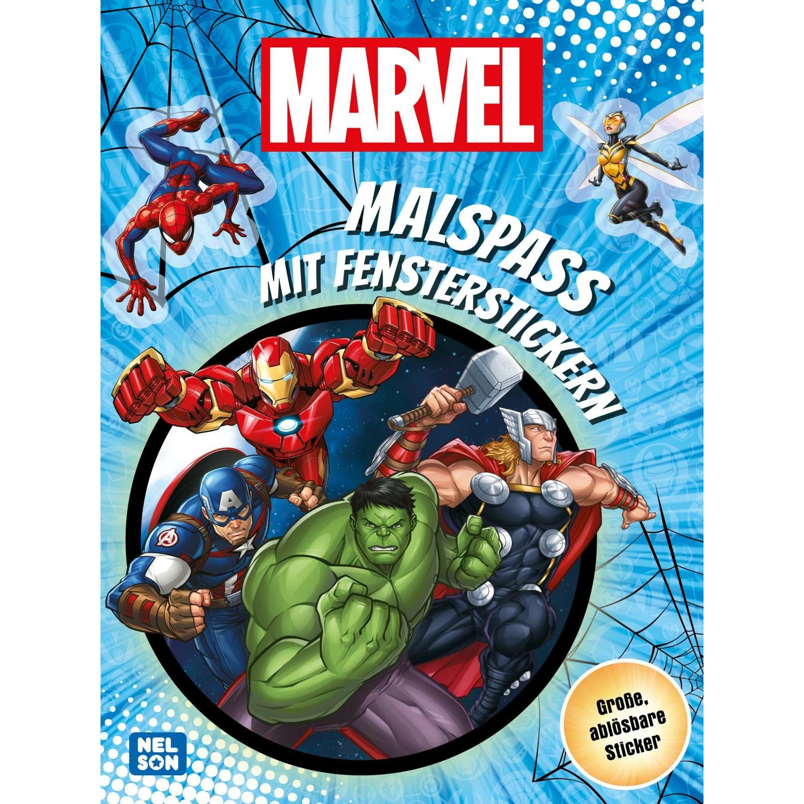 Nelson MARVEL: Malspass mit Fensterstickern