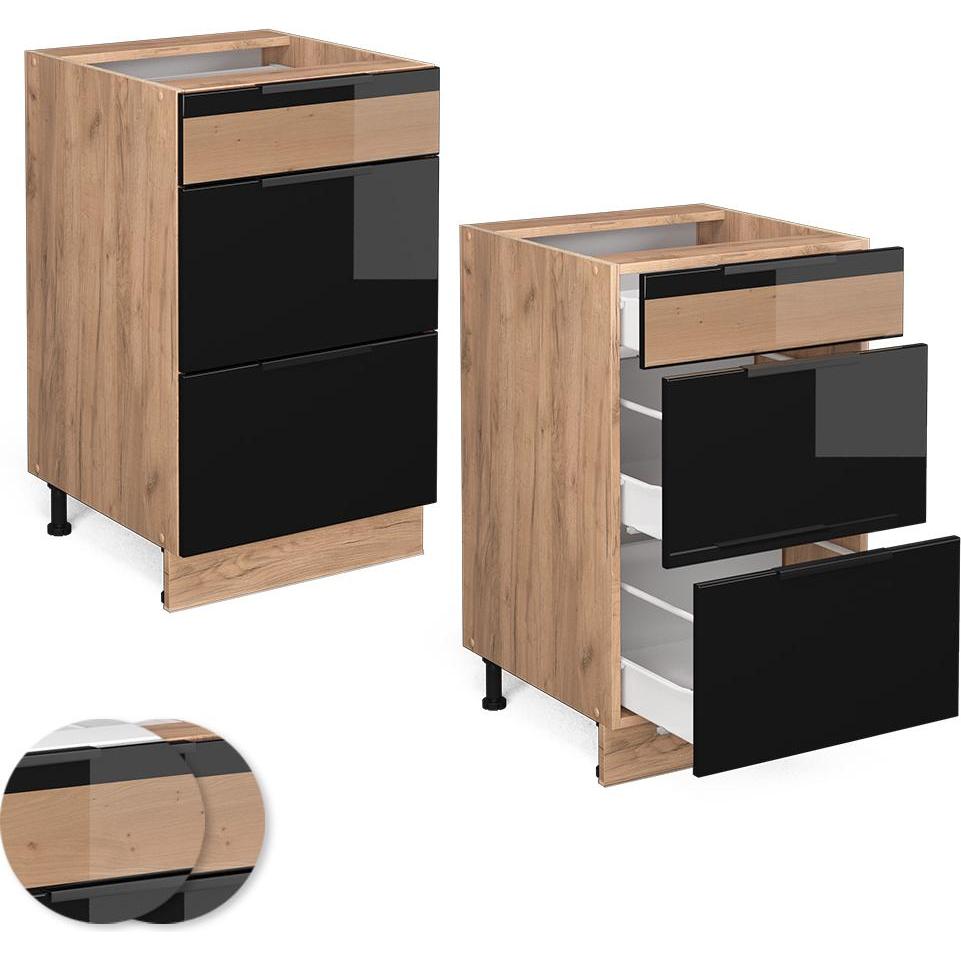 Vicco, Regal, Küchenunterschrank Fame-Line (50 x 60 x 81.5 cm)