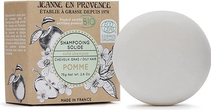 Actual product image Jeanne En Provence Organic Solid Shampoo ( Apple ) - Solid shampoo - 100.0g (Solid shampoo, 75 g)