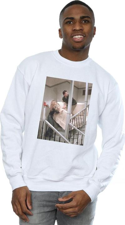 Actual product image Friends Mens Sofa Stairs Photo Sweatshirt (XXL)