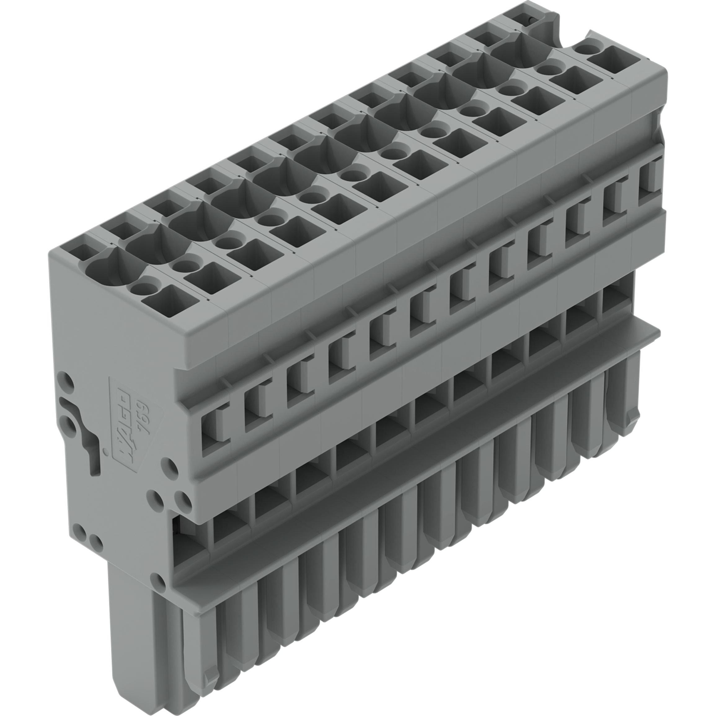 20x Wago Federleiste, Elektronikzubehör + Gehäuse, Grau
