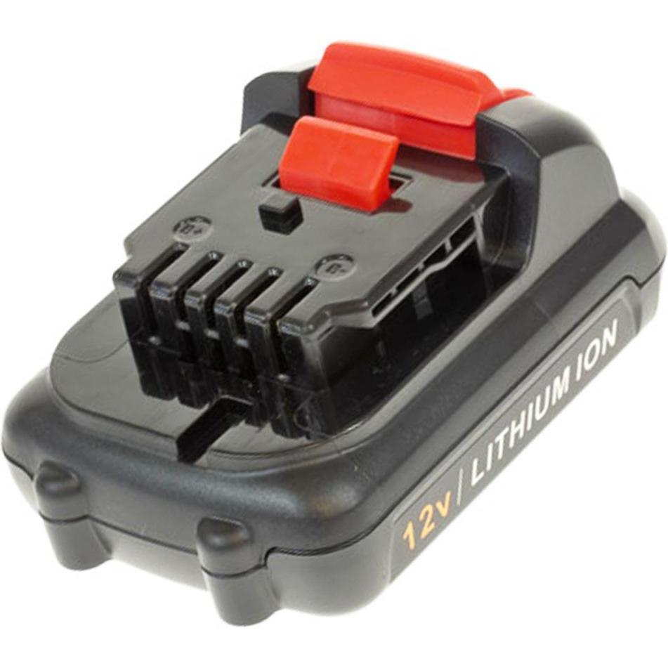AccuCell, Werkzeugakku + Ladegerät, Akku passend für DCB100 Akku, DCB101, DCB120, DCB121, DCB125, DCB127, 2,5Ah (12 V)