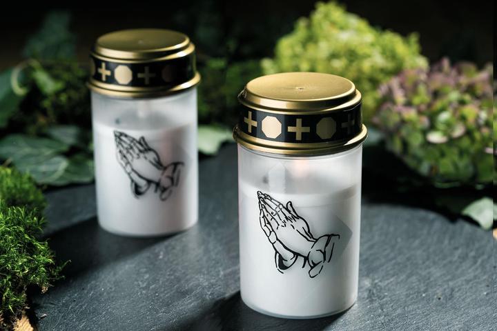 Immagine prodotto Novaliv Luce sepolcrale a LED Bianca Effetto Sfarfallio Permanente incl. Batterie Candele sepolcrali (2 pz.)