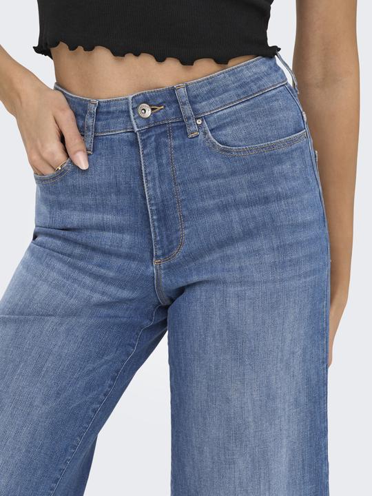 Immagine prodotto Only ONLANN-MADISON Hohe Taille Verkürzt Jeans Jeans mit weitem Bein (34)
