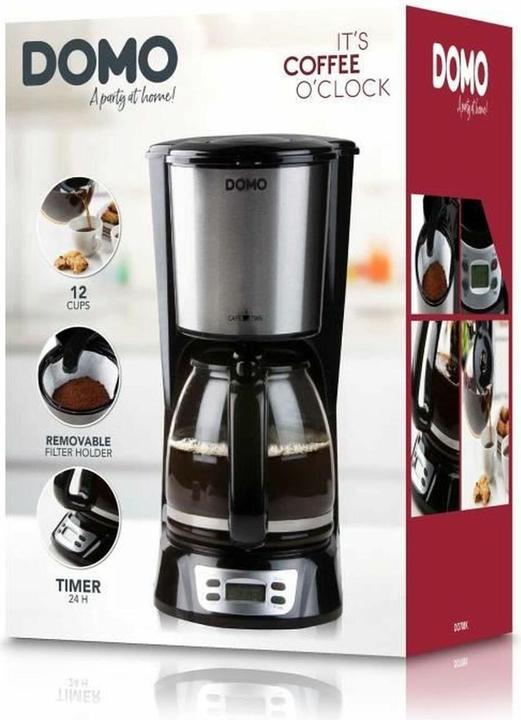 Actual product image Domo DO708K - Koffiezetapparaat - 1,5 L - Timer - RVS