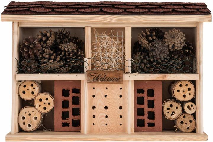Schweizer Insektenhotel Landsitz Komfort FSC (Biene, Florfliegen, Marienkäfer, Schmetterlinge)