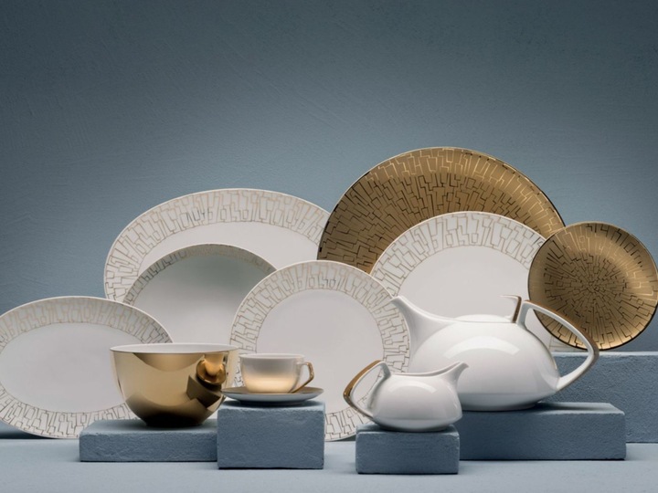Immagine prodotto Rosenthal TAC Gropius Skin Gold - Servizio di piatti da tavola a 3 pezzi (3 Pezzo/i)