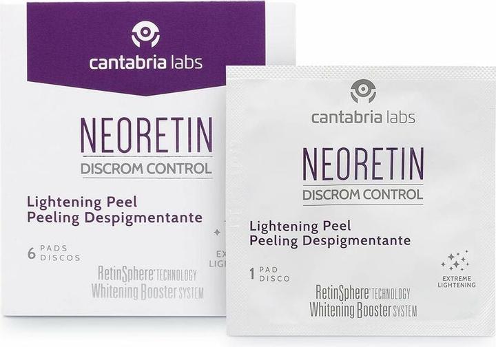 Actual product image Neoretin Discrom Control Brightening Peel 6 Pads