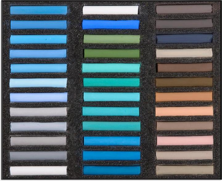 Actual product image BlockX Coffret bois 72 Pastels - Paysage - Jaune indien (36 x)